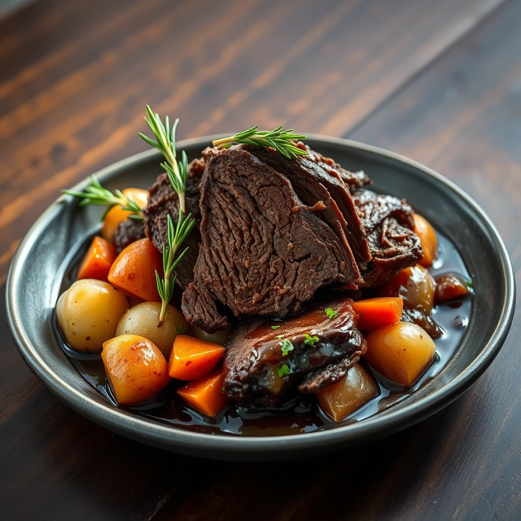 Best Slow Cooker Pot Roast Ideas: Rosemary & Balsamic Glazed Perfection
