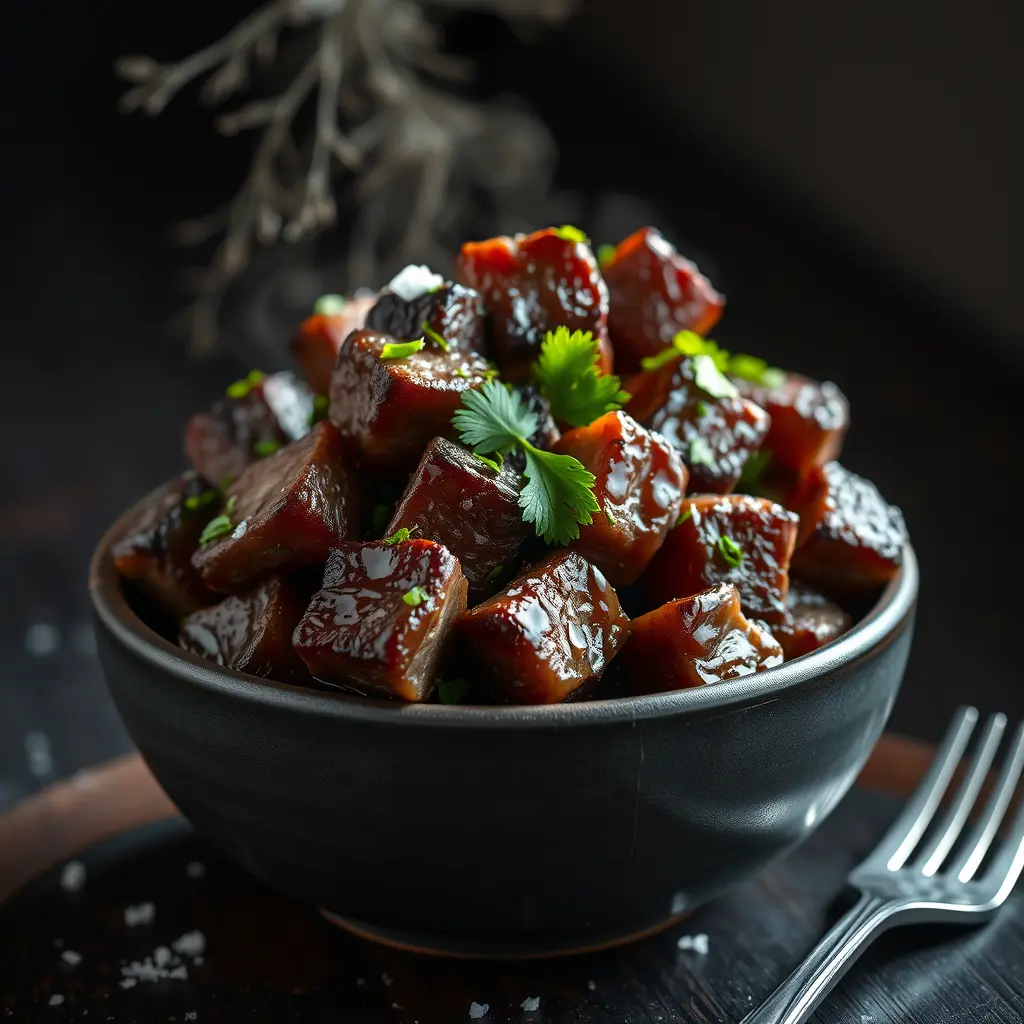 Juicy and Tender Air Fryer Beef Tips with Garlic Butter