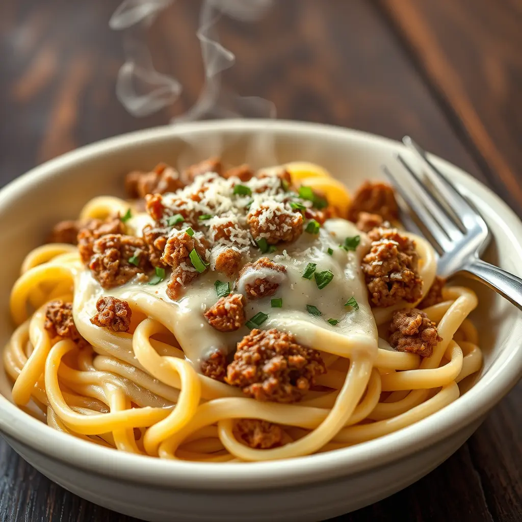Creamy Alfredo Sauce and Ground Beef Pasta: Your New Weeknight Favorite