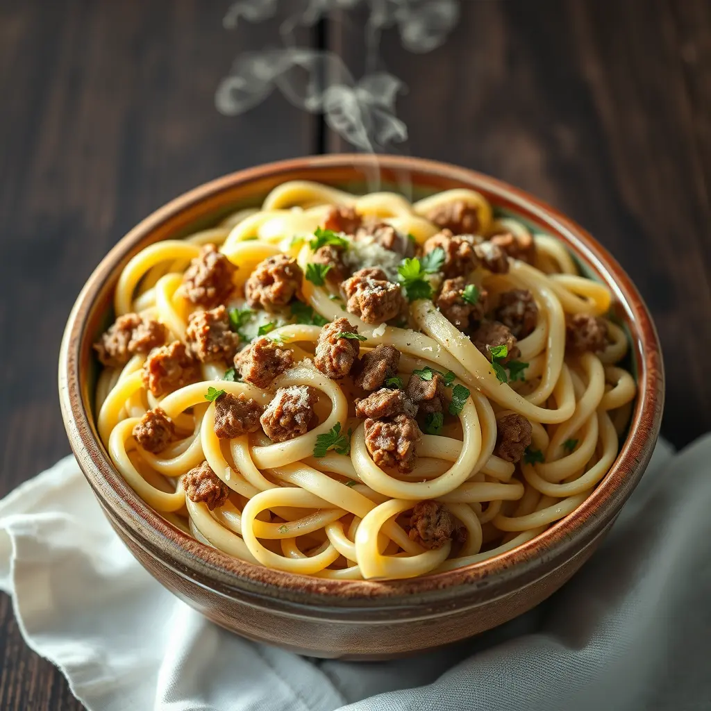 Creamy Hamburger Alfredo Recipe: An Easy Weeknight Delight